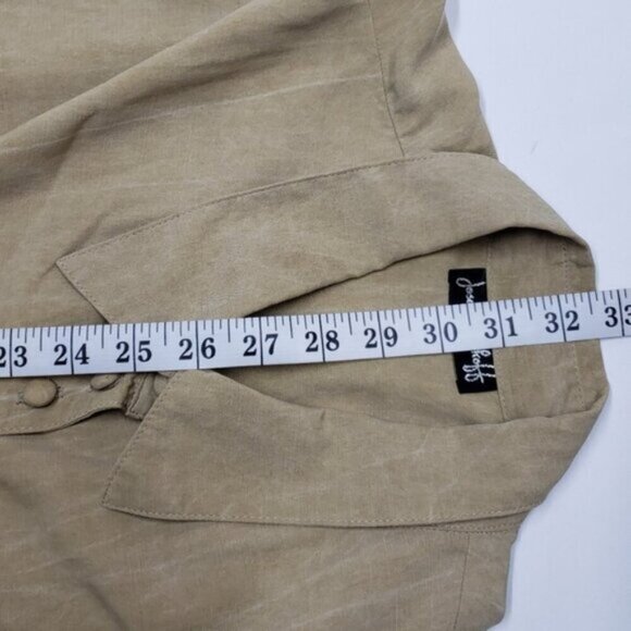 Joseph Ribkoff Bronze Tan Wrap Tunic Blouse Long Sleeve Top Plus Size - Picture 12 of 13